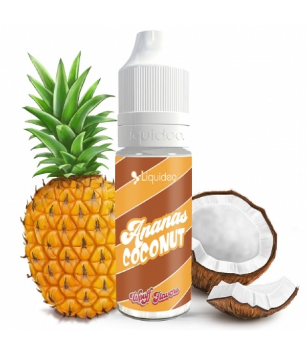 Soldes 2,95€ - E liquide Ananas Coconut Wpuff Flavors | Ananas Noix de coco pas cher