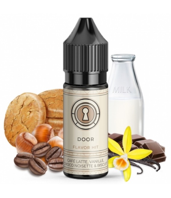 Soldes 2,75€ - E liquide Secret Door Flavor Hit | Café Lait Vanille Chocolat Noisette Biscuit pas cher