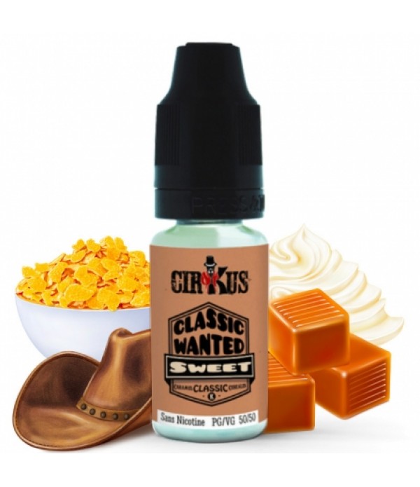 E liquide Sweet Classic Wanted | Tabac blond Cér...