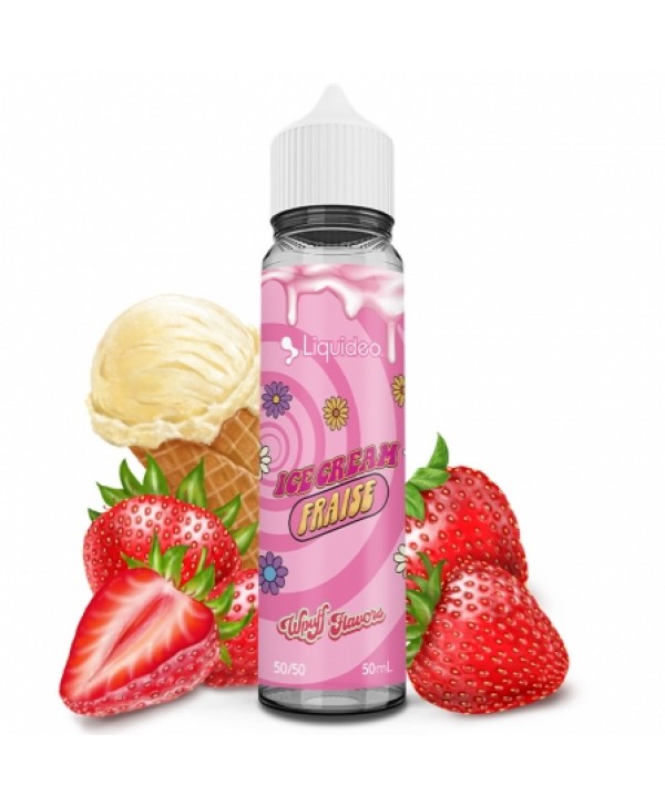 E liquide Ice Cream Fraise Wpuff Flavors 50ml