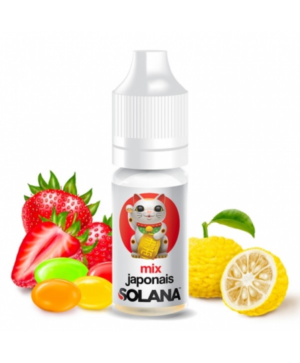 Soldes 2,60€ - E liquide Mix Japonais Solana | Bonbon Fraise Yuzu pas cher