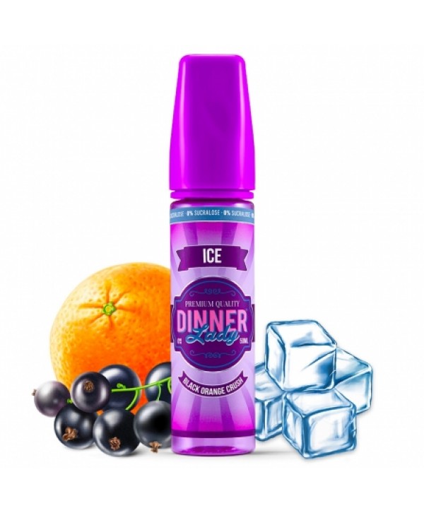 E liquide Black Orange Crush Ice 0% Sucralose Dinner Lady 50ml