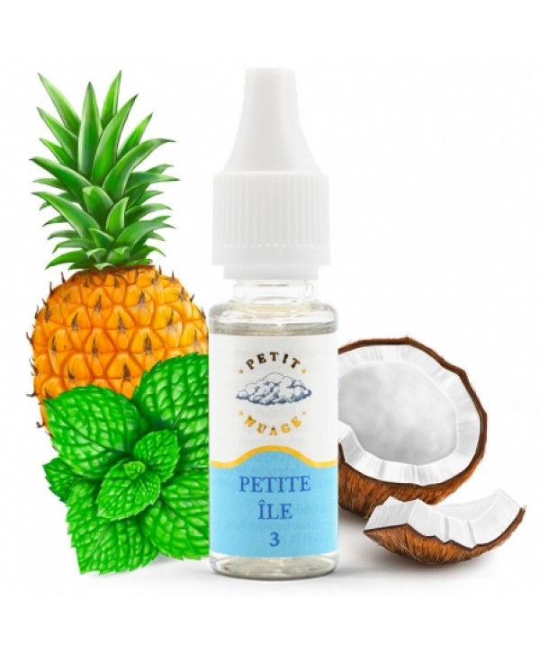 E liquide Petite Île Petit Nuage | Noix de coco Ananas Menthe verte
