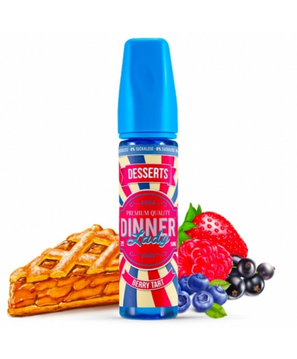 E liquide Berry Tart 0% Sucralose Dinner Lady 50ml