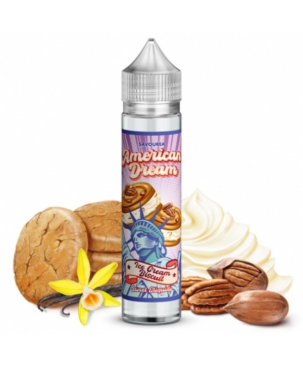 E liquide Ice Cream Biscuit American Dream 50ml / 100ml