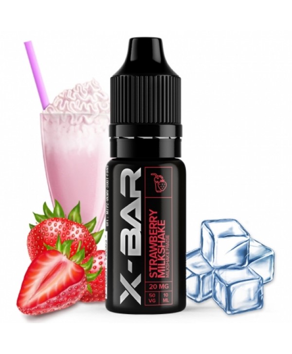 E liquide Strawberry Milkshake Sels de nicotine X-Bar | Milkshake Fraise
