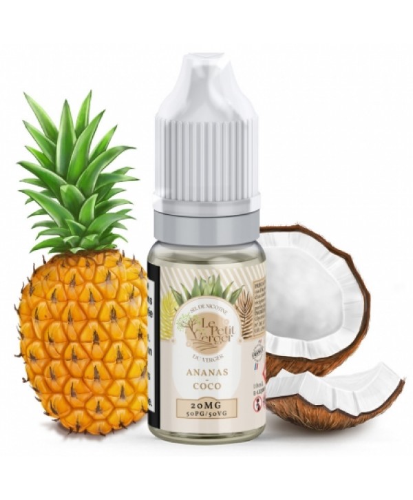 E liquide Ananas Coco Sels de nicotine Le Petit Verger | Sel de Nicotine