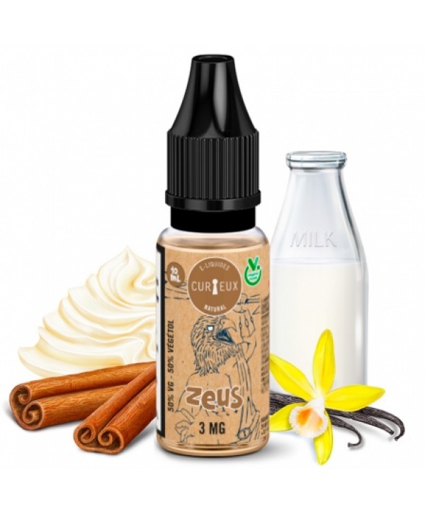 E liquide Zeus Curieux | Vanille Crème Lait Cannelle