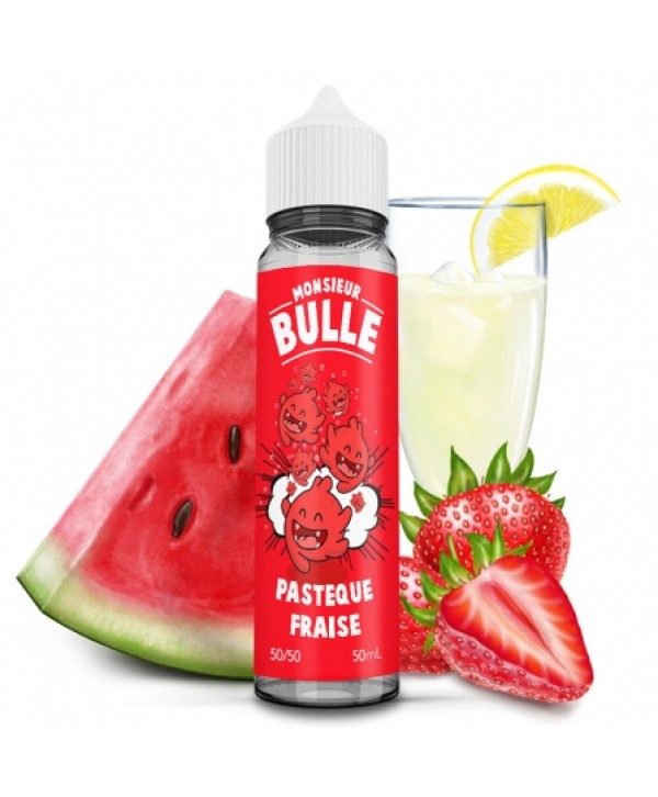 E liquide Pastèque Fraise Monsieur Bulle Liquideo 50ml