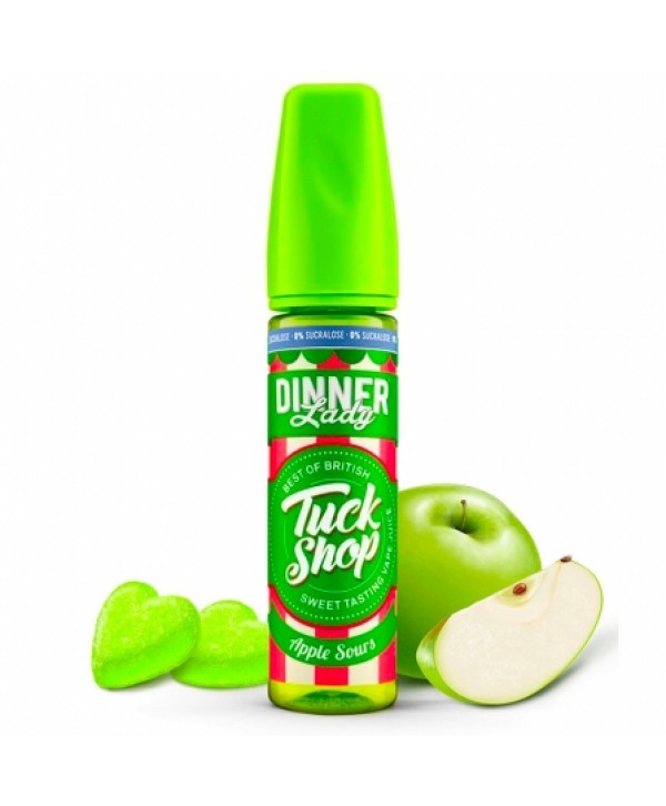 E liquide Apple Sours 0% Sucralose Dinner Lady 50ml