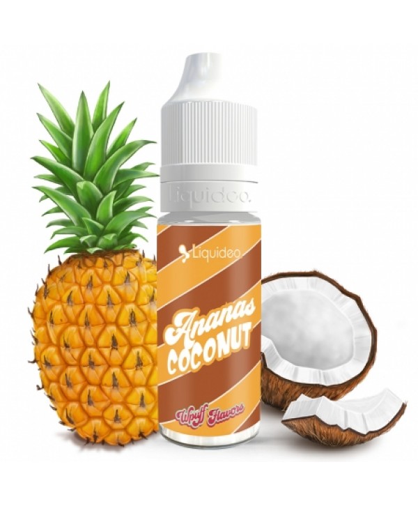 Soldes 2,95€ - E liquide Ananas Coconut Wpuff Flavors | Ananas Noix de coco pas cher