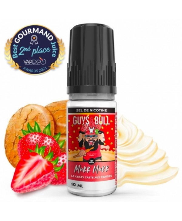 E liquide La Crazy Tarte aux fraises Sel de Nicotine Guys & Bull | Sel de Nicotine