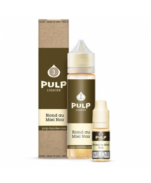 E liquide Pack 60ml Blond au Miel Noir PULP | Tabac blond Miel Fruits à coque