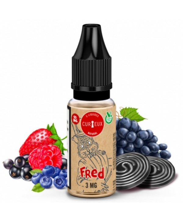 E liquide Fred Curieux | Fruits rouges Raisin Réglisse