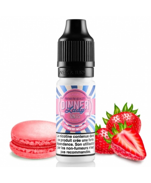 E liquide Strawberry Macaroon Salt Nic Dinner Lady | Sel de Nicotine