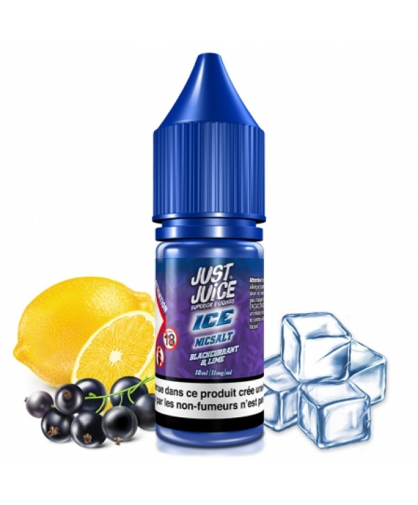 E liquide Ice Cassis & Citron Vert Nic Salt Just Juice | Sel de Nicotine