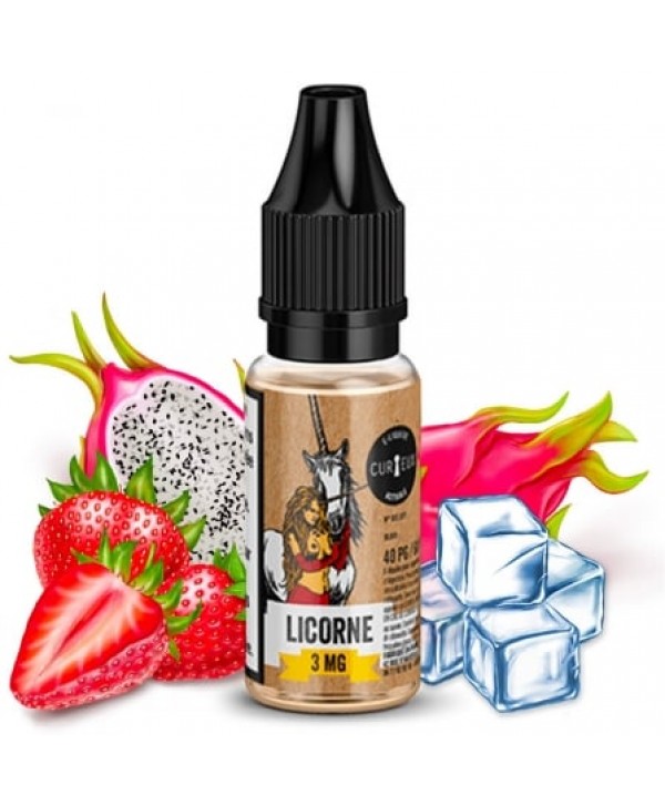 Soldes E liquide Licorne Astrale Curieux | Fraise Fruit du dragon Frais
