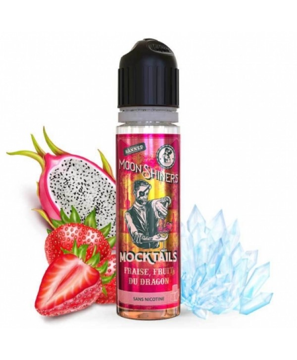 Soldes E liquide Mocktails Fraise Fruit du Dragon Moonshiners 50ml