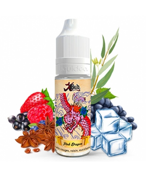 E liquide Pink Dragon Xbud Liquideo | Fruits rouges Raisin noir Anis Eucalyptus Frais