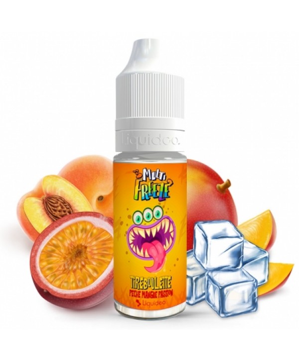 E liquide Tireboulette Liquideo | Pêche Mangue Fruit de la passion Frais