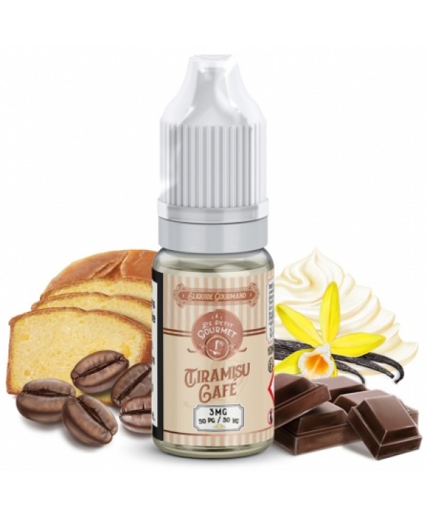 Soldes 2,95€ - E liquide Tiramisu Café Le Petit Gourmet | Gâteau Café Crème Cacao pas cher