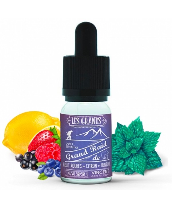 Soldes 3,45€ - E liquide Grand Raid Les grands VDLV | Fruits rouges Citron Menthol pas cher