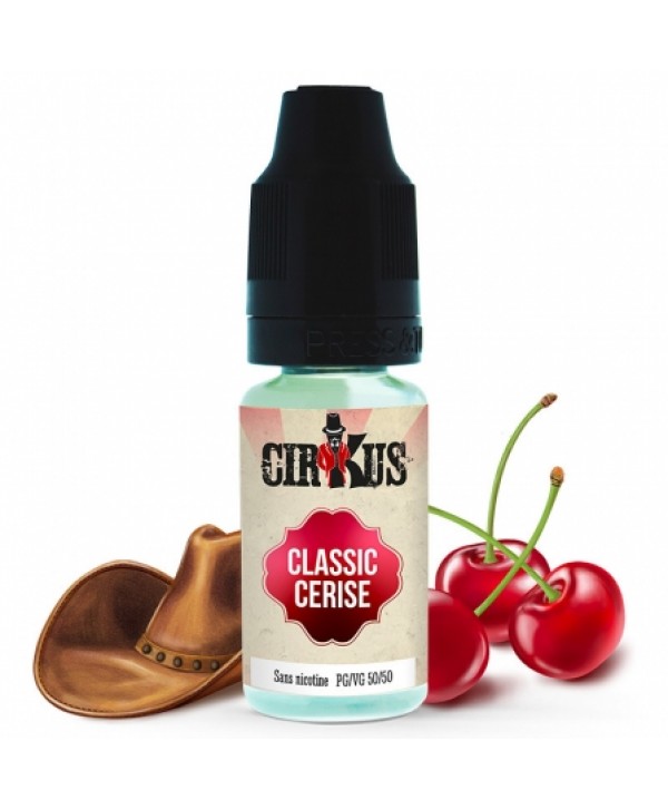 Soldes 2,95€ - E liquide Classic Cerise Cirkus | Tabac Cerise pas cher
