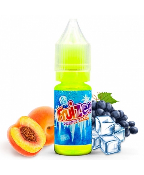 Soldes 2,73€ - E liquide Purple Beach Fruizee | Pêche Raisin Xtra fresh pas cher