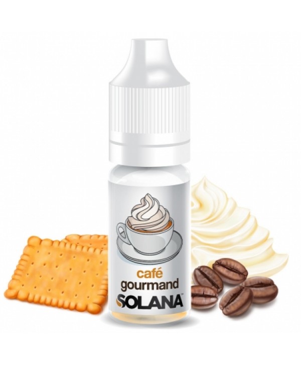 Soldes 2,60€ - E liquide Café Gourmand Solana | Café Biscuit Crème pas cher
