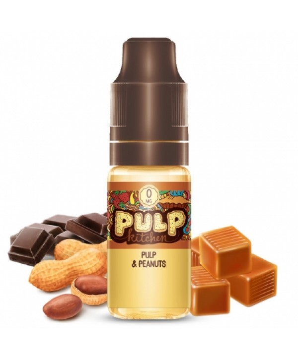 Soldes 3,25€ - E liquide Pulp & Peanuts PULP Kitchen | Cacahuètes Chocolat Caramel pas cher
