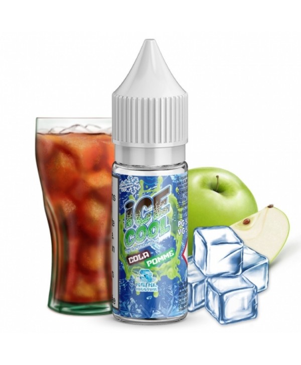 Soldes 2,75€ - E liquide Cola Pomme Ice Cool | Cola Pomme Frais pas cher