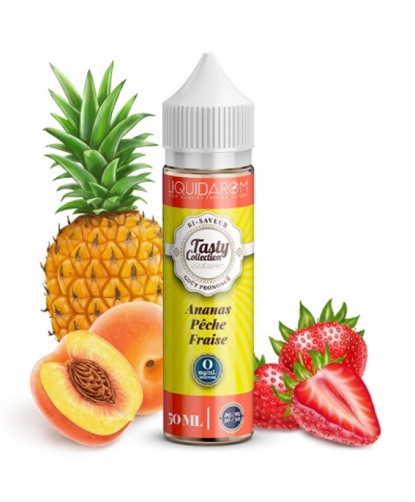 Soldes 9,95€ - E liquide Ananas Pêche Fraise Tasty Collection 50ml pas cher