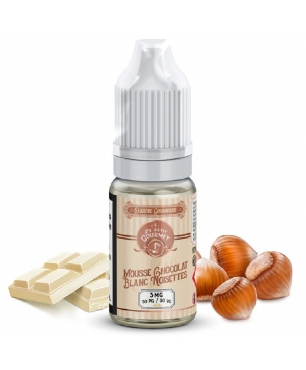 Soldes 2,95€ - E liquide Mousse Chocolat Blanc Noisettes Le Petit Gourmet | Mousse au chocolat Noisette pas cher