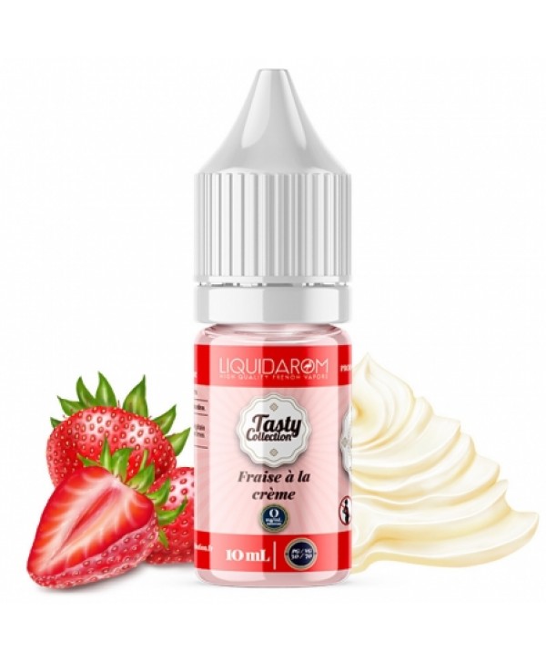 Soldes 2,95€ - E liquide Fraise crème Tasty Collection | Fraise Crème pas cher