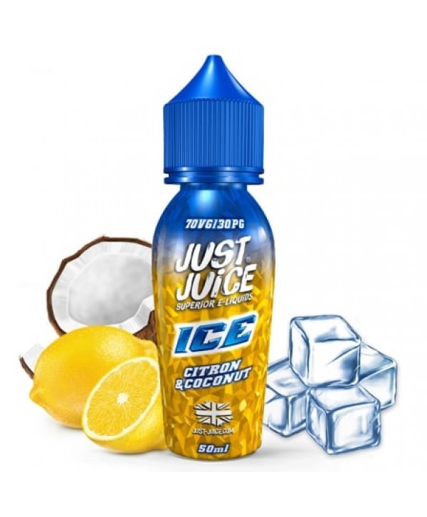 Soldes E liquide Ice Citron & Noix de Coco Just Juice 50ml