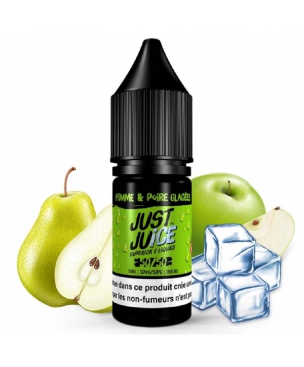 Soldes 2,45€ - E liquide Apple & Pear On Ice Just Juice | Pomme Poire Frais pas cher