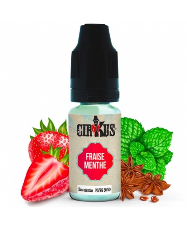 Soldes 2,95€ - E liquide Fraise Menthe Cirkus | Fraise Menthe Eucalyptus Anis pas cher