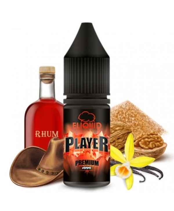 Soldes 2,73€ - E liquide Le Player eLiquid France | Tabac blond Rhum Vanille Noix de Macadamia Sucre brun pas cher
