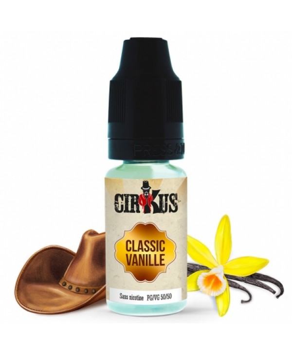 Soldes 2,95€ - E liquide Classic Vanille Cirkus | Tabac Vanille pas cher