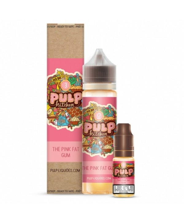 Soldes 11,45€ - E liquide Pack 60ml The Pink Fat Gum PULP Kitchen | Bubble Gum pas cher