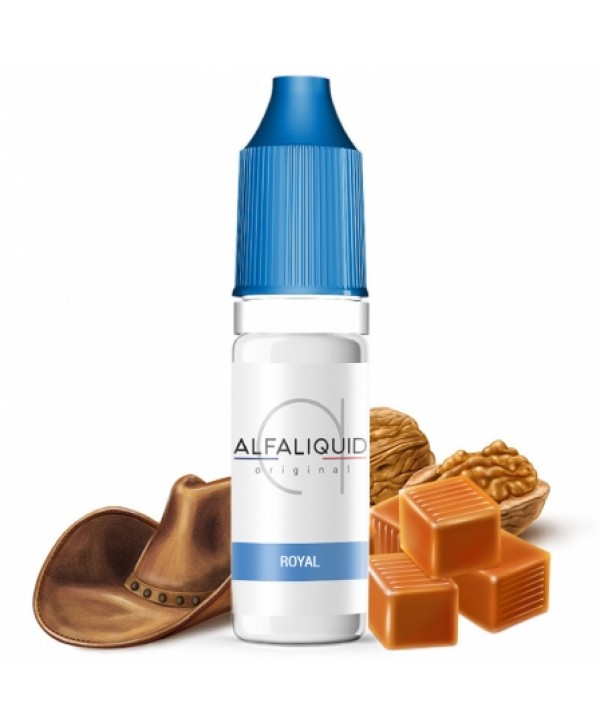 Soldes 2,95€ - E liquide Classic Royal Alfaliquid | Tabac blond Noix Caramel pas cher