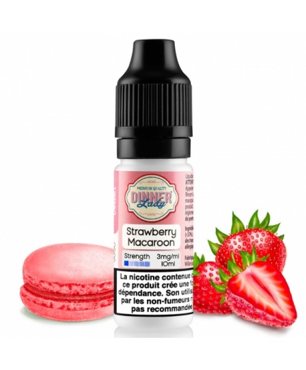 Soldes E liquide Strawberry Macaroon Dinner Lady | Macaron Fraise