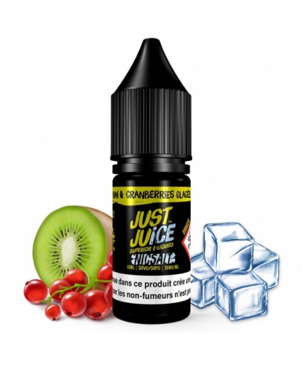 Soldes E liquide Kiwi & Cranberry On Ice Nic Salt Just Juice | Sel de Nicotine