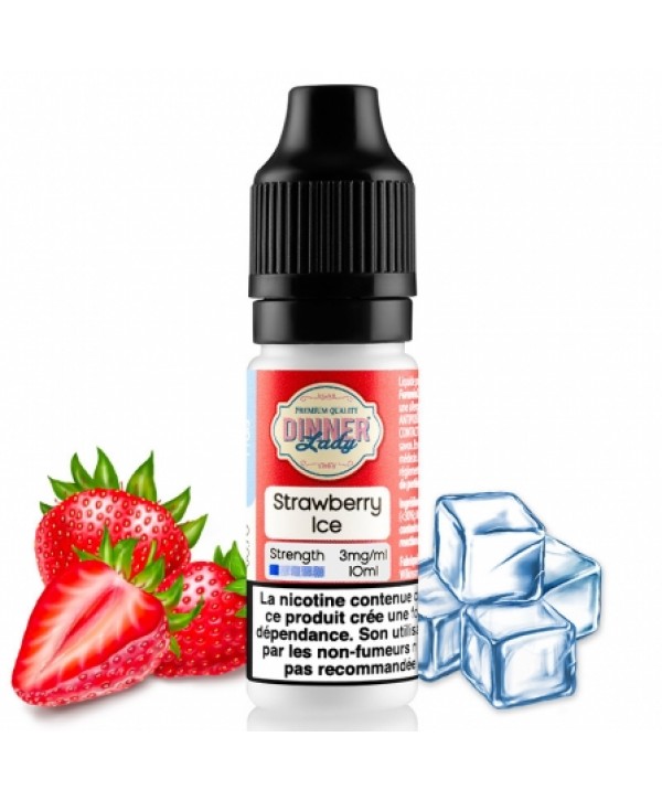 Soldes 2,95€ - E liquide Strawberry Ice Dinner Lady | Fraise Frais pas cher