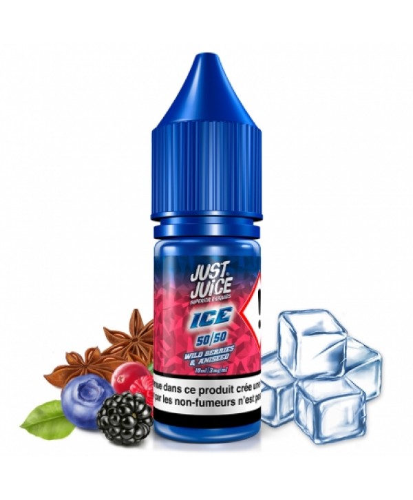Soldes 2,45€ - E liquide Ice Baies Sauvages & Anis Just Juice | Baies Anis Frais pas cher