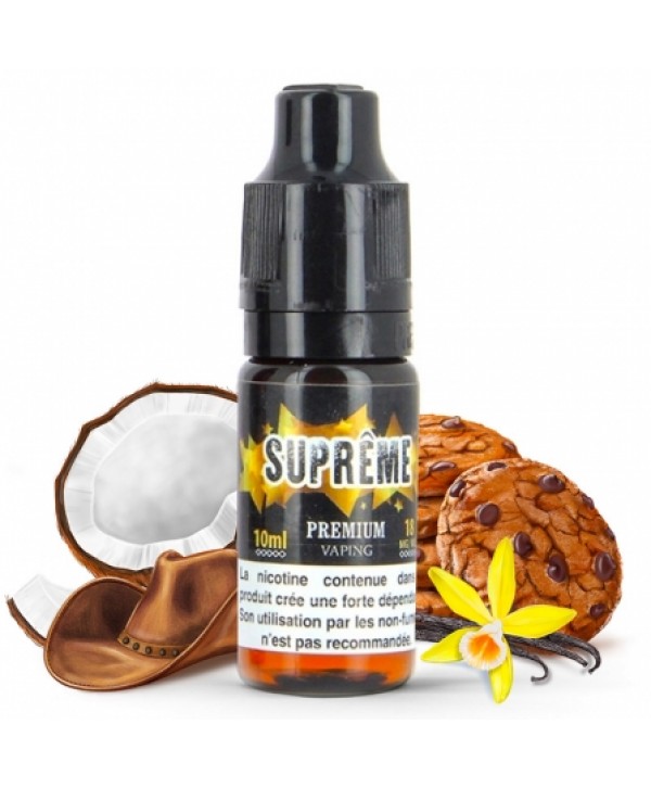 Soldes E liquide Suprême eLiquid France | Tabac blond Noix de coco Vanille Cookie
