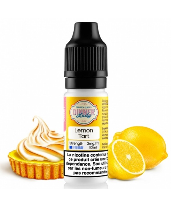 Soldes 2,95€ - E liquide Lemon Tart 30/70 Dinner Lady | Tarte Citron Meringue pas cher